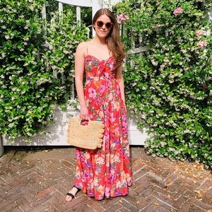 Eliza J tropical maxi dress